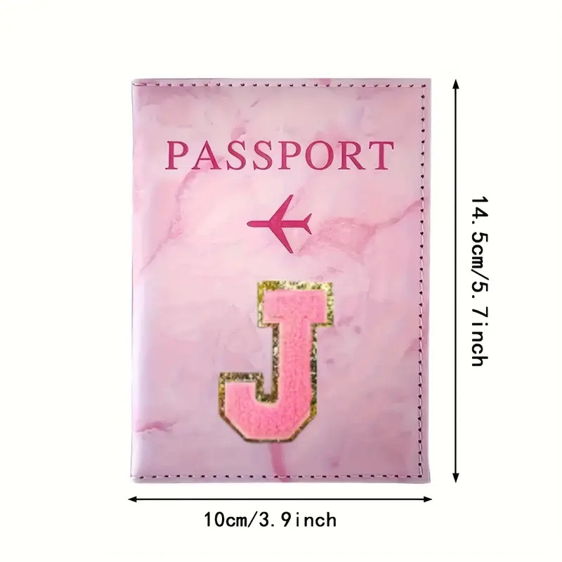 Tempat Paspor Kulit PU Warna P - Embroidery Font ulasan dan harga