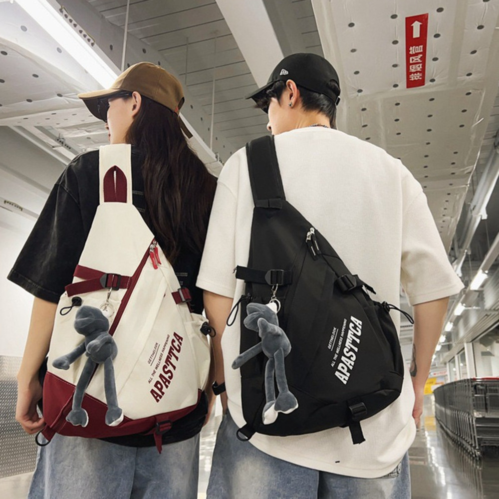 Y2k tas selempang nilon ringan - Embroidery Font ulasan dan harga