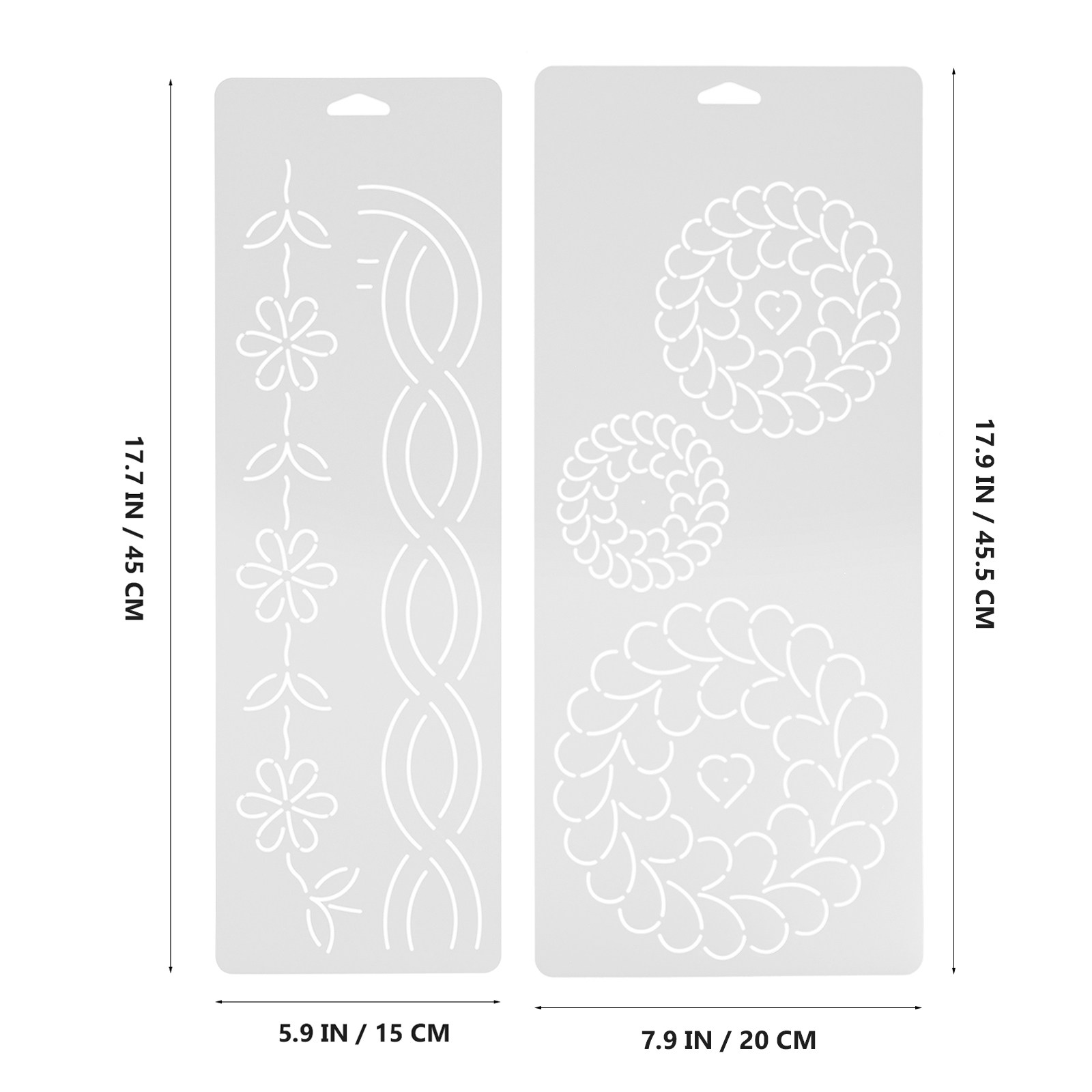2Pcs Set Template Quilting Ser - Embroidery And Quilting ulasan dan harga