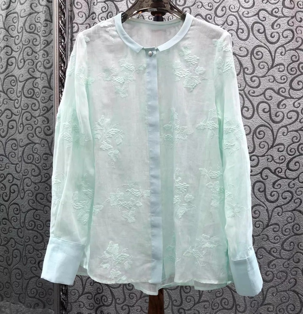 Blus Gaya Fashion Terbaru Berk - Embroidery Yellow ulasan dan harga