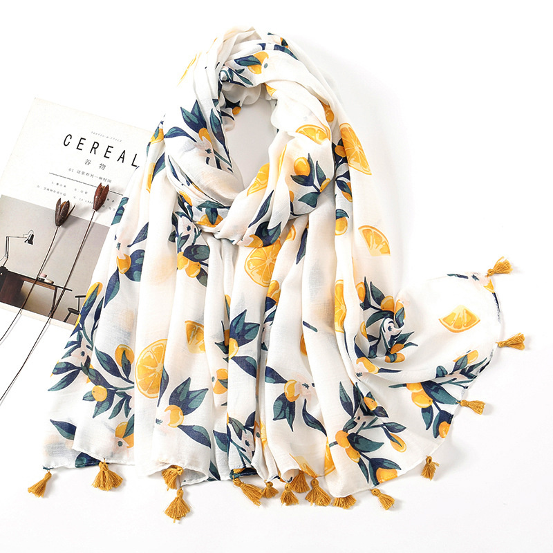 Syal Selendang Viscose Rumbai  - Embroidery Shawl ulasan dan harga