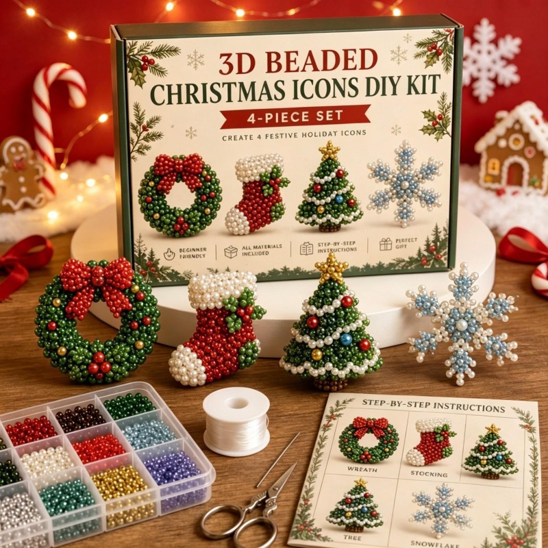 Kit Lukisan Berlian 3D Kucing  - Embroidery Xmas Tree ulasan dan harga