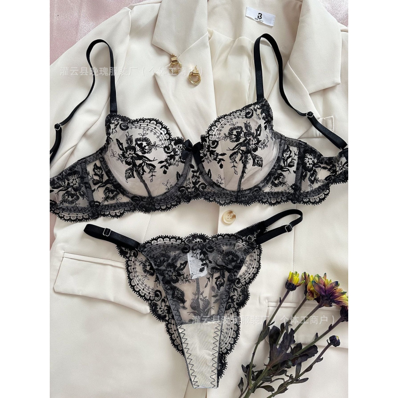 Set Lingerie Seksi Terlaris Bo - Embroidery Set ulasan dan harga