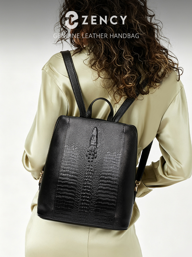 Tas Ransel Kulit Buaya Wanita  - Embroidery On Leather ulasan dan harga