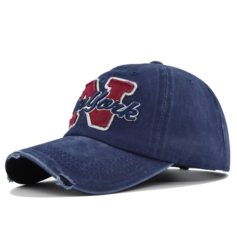 Topi Baseball Vintage Washed u - Embroidery Letter N ulasan dan harga